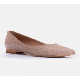 Marco Shoes Ballerine sottili beige 1