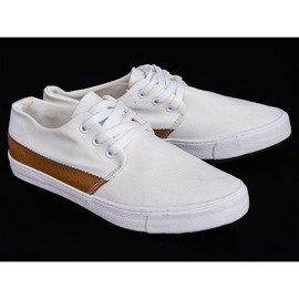 Sneakers casual in tessuto Y010 bianche bianco 1