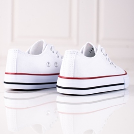 Sneakers bianche da bambino Vico con elastici bianco 1