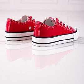 Sneakers da bambino rosse Vico con elastici rosso 1