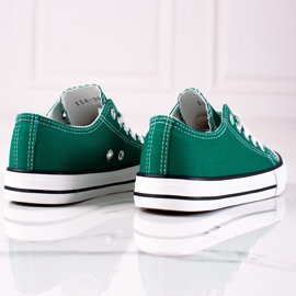 Sneakers da bambino Vico stringate verdi verde 1