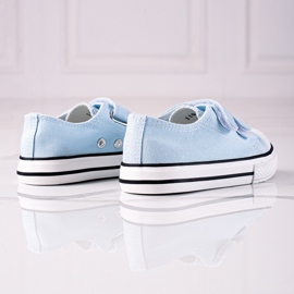 Sneakers da bambino Vico con chiusura in velcro blu 2