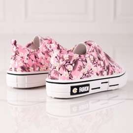 Sneakers per bambini Shelovet con fiori rosa bianco giallo 1