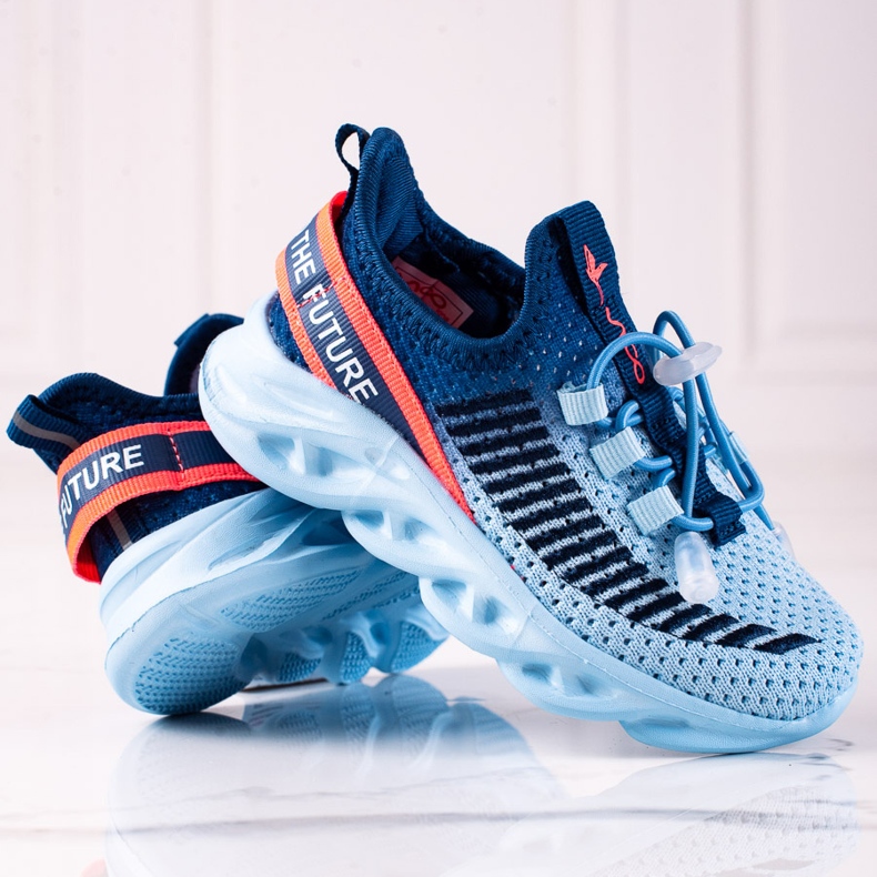 Scarpe sportive per bambini Vico, materiale bicolore blu 1