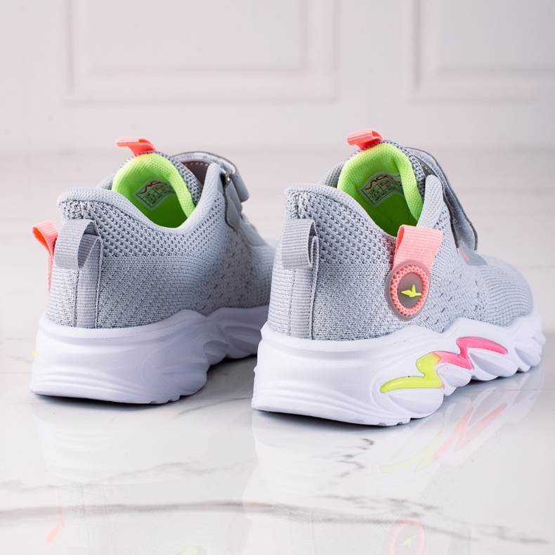 Sneakers da bambina sportive Vico grigio 1