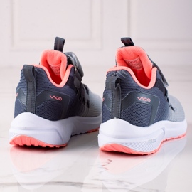 Scarpe sportive per bambini Vico, grigio chiaro rosa 1