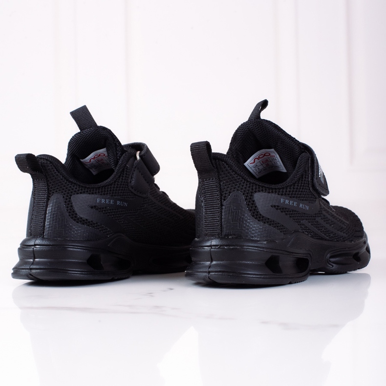 Sneakers bambino Vico, tessuto nero 1