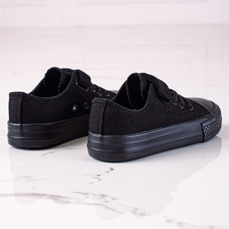 Sneakers per bambini Vico per scuola materna nere nero 1