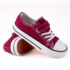 Sneakers per bambini Vico per scuola materna bordeaux rosso 1