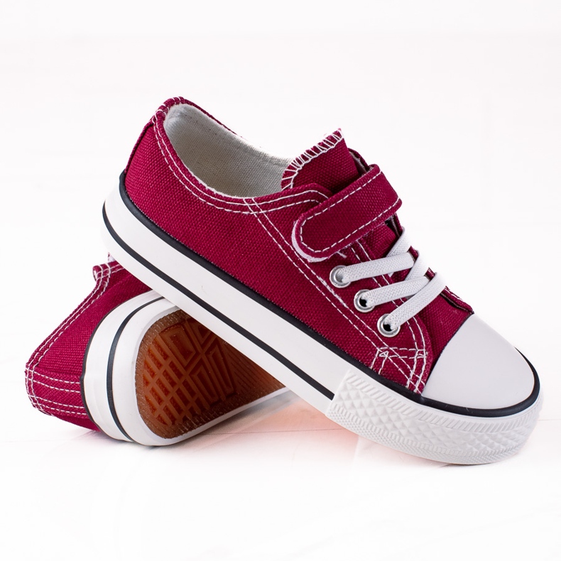 Sneakers per bambini Vico per scuola materna bordeaux rosso 1