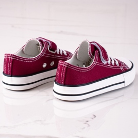 Sneakers per bambini Vico per scuola materna bordeaux rosso 2