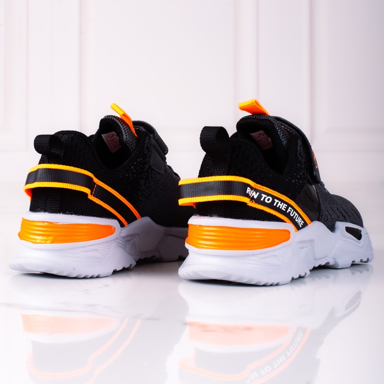Scarpe sportive da ragazzo Vico con inserti neon grigio 2