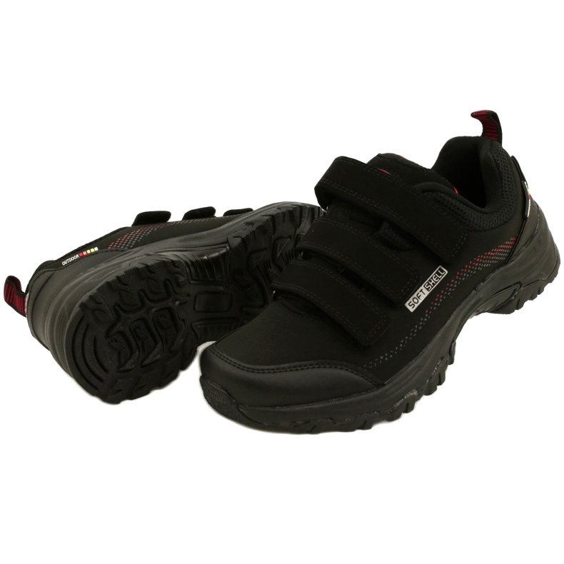 American Club Scarpe sportive Softshell Velcro Americane WT52/22 Nere nero 3