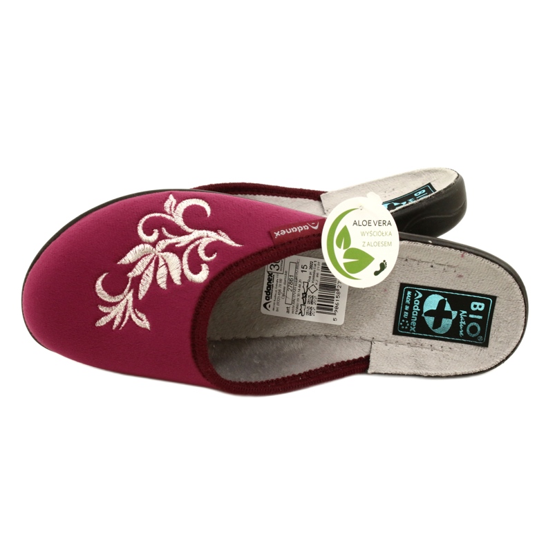 Ciabatte in velluto marrone Adanex 27861 multicolore 5