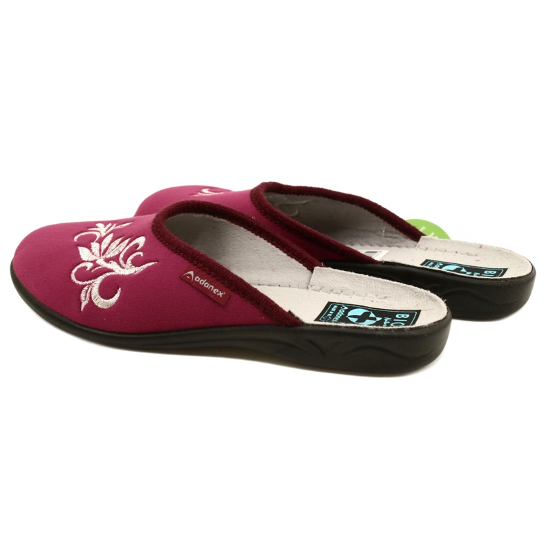 Ciabatte in velluto marrone Adanex 27861 multicolore 6
