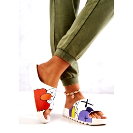 Flip di gomma -flip con stampa bianca 2