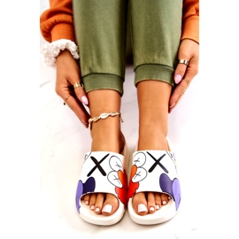 Flip di gomma -flip con stampa bianca 3