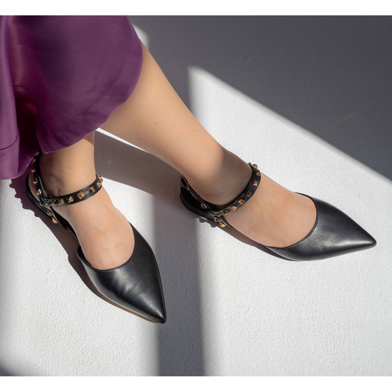Marco Shoes Sandali neri con borchie nero 1