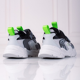 Sneakers da ragazzo Shelovet con suola spessa, grigio chiaro 2