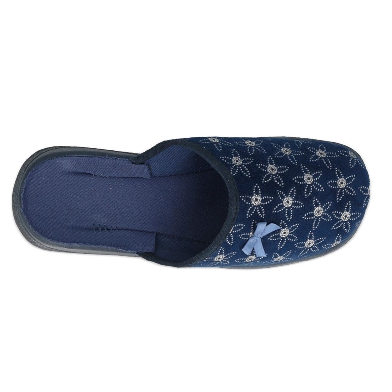 Scarpe da donna Befado pu 019D126 blu navy d'argento 2