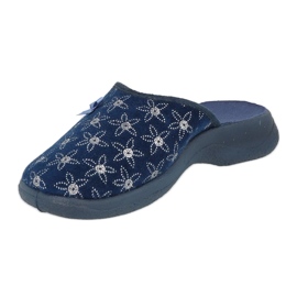 Scarpe da donna Befado pu 019D126 blu navy d'argento 1