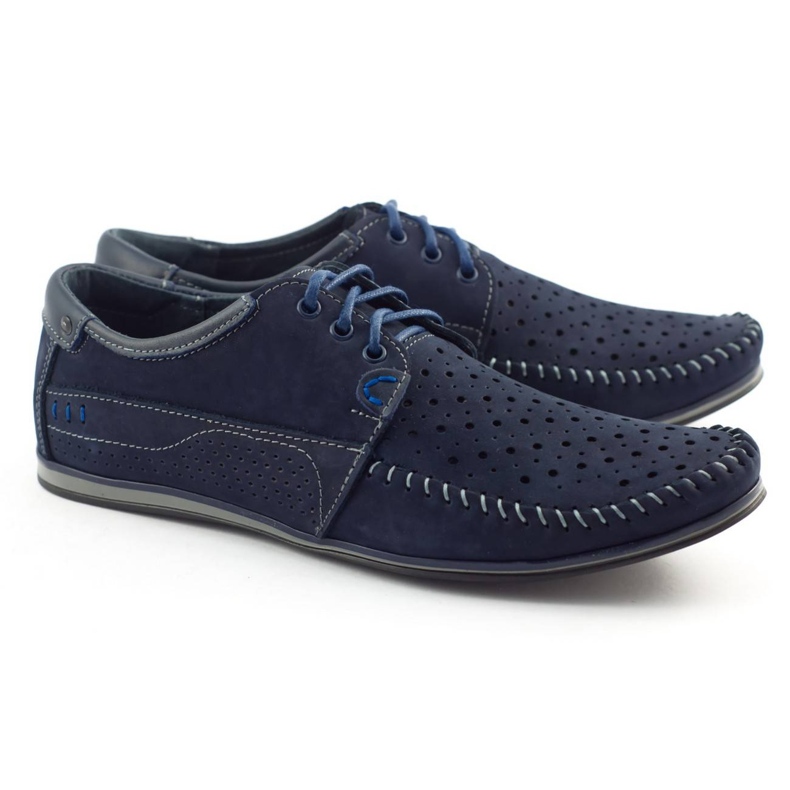 KOMODO Scarpe estive da uomo, mocassini 875, blu navy 2