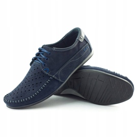 KOMODO Scarpe estive da uomo, mocassini 875, blu navy 3