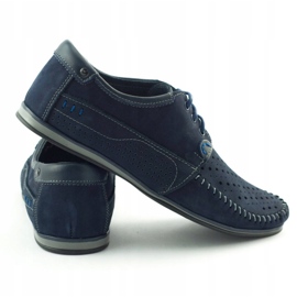 KOMODO Scarpe estive da uomo, mocassini 875, blu navy 4