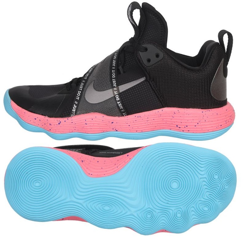 Scarpe da pallavolo Nike React Hyperset - Le M DJ4473-064 nero nero 1