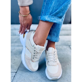 Scarpe sportive su zeppa nascosta Toni Beige 1