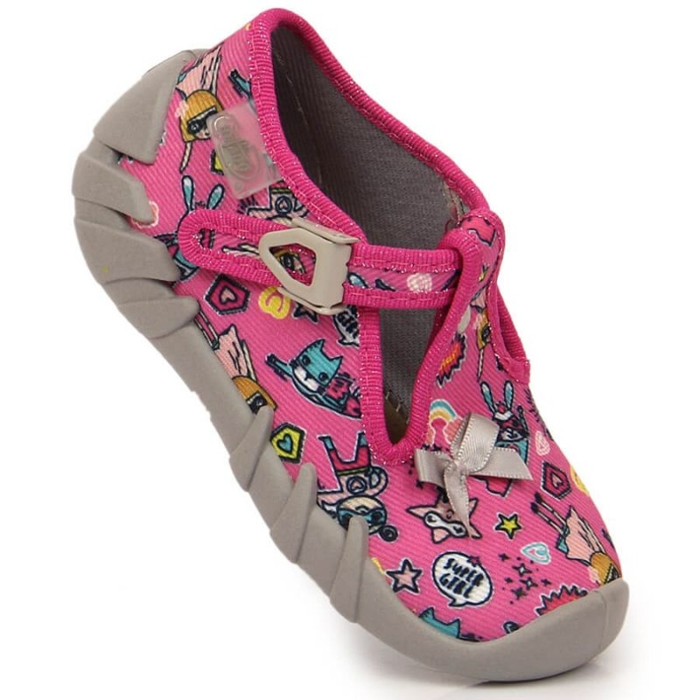 Ciabatte Befado Jr BEF2R rosa con chiusura 1