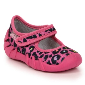 Ciabatte Befado Jr BEF1G con velcro rosa leopardo 2