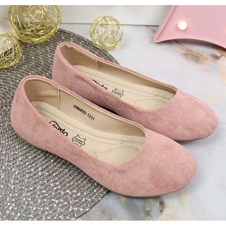 Ballerine eco scamosciate eVento Jr EVE358A rosa 2