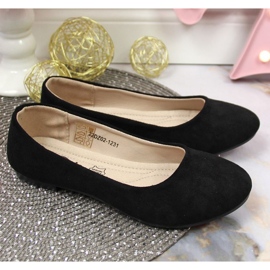 Ballerine in eco camoscio eVento Jr EVE358B nere nero 2