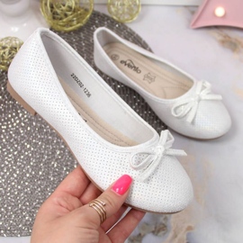 Ballerine con fiocco eVento Jr EVE359B bianco bianca 1