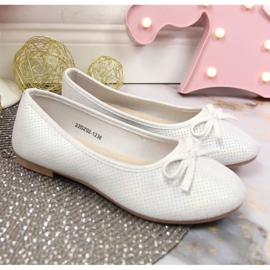 Ballerine con fiocco eVento Jr EVE359B bianco 2