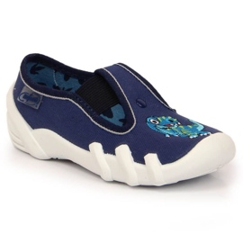 Ciabatte con elastico con slip di dinosauro Befado Jr BEF12C blu navy 2