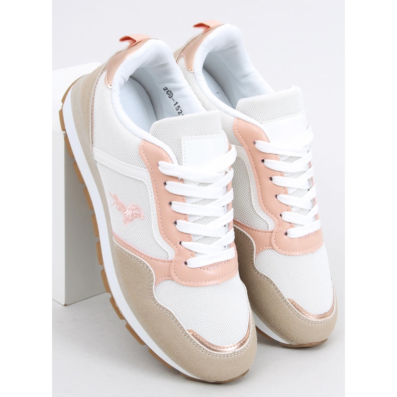 Scarpe sportive da donna Furlo Pink beige bianca rosa 2