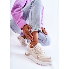 PG1 Sneakers alla moda da donna beige chiaro Allie d'oro 2