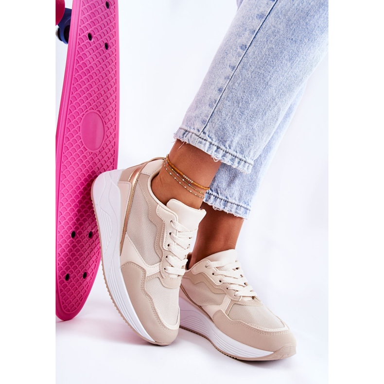 PG1 Sneakers Classiche da Donna Beige Salema 2