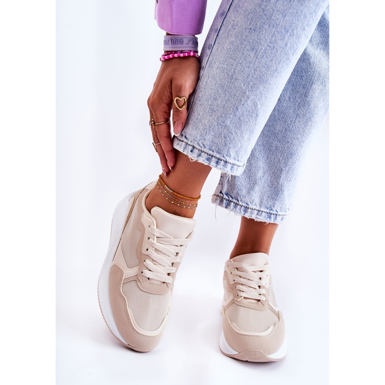 PG1 Sneakers Classiche da Donna Beige Salema 1