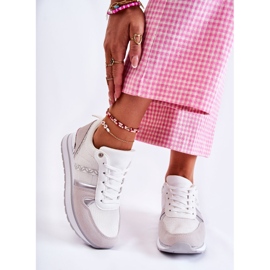 PG1 Scarpe Sportive Classiche Da Donna Bianche Elenes bianca rosa 1