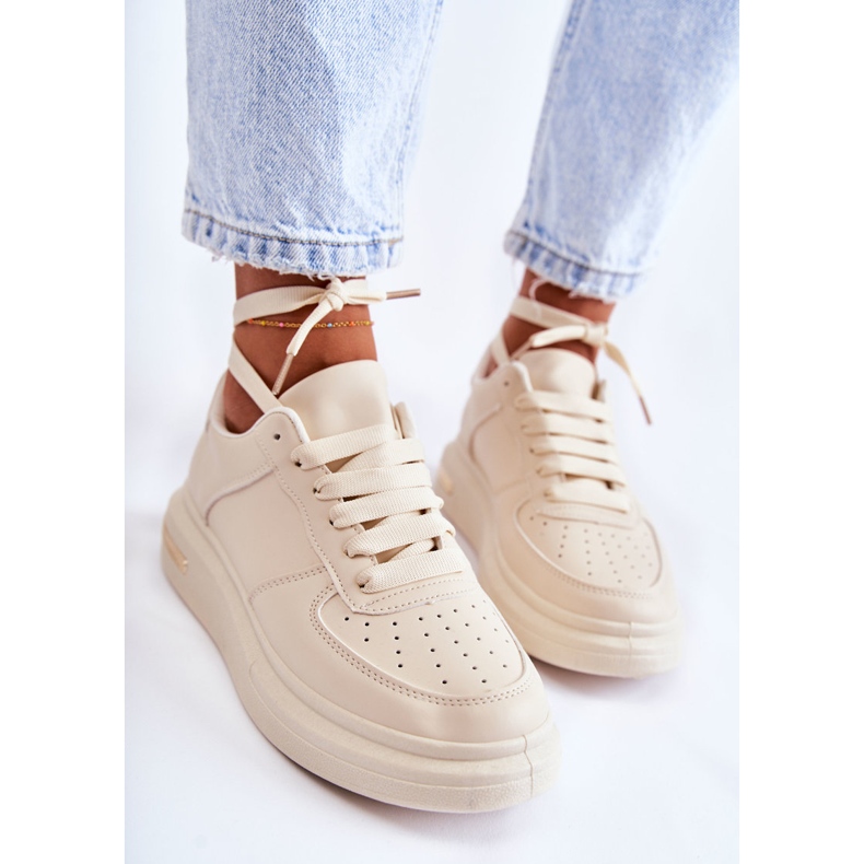 PG1 Sneakers Classiche in Ecopelle Beige Jennys 2
