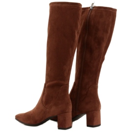 Stivali da donna Caprice 25517-29 Dk cognac strech marrone 3