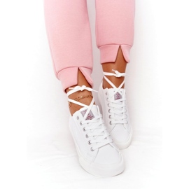 Big Star Sneakers Donna Ecopelle Cross Jeans HH2R4001C Bianco 5
