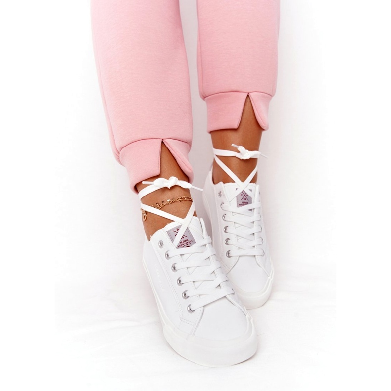 Big Star Sneakers Donna Ecopelle Cross Jeans HH2R4001C Bianco bianca 5