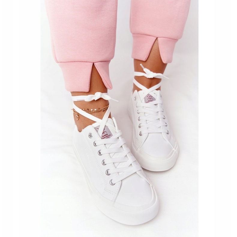 Big Star Sneakers Donna Ecopelle Cross Jeans HH2R4001C Bianco bianca 1