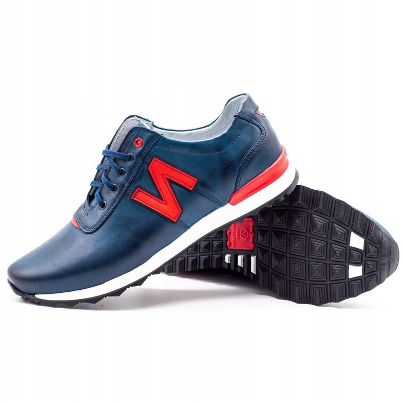 Joker Scarpe casual da uomo 301J blu navy rosso 3