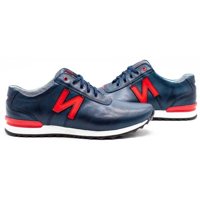 Joker Scarpe casual da uomo 301J blu navy rosso 4