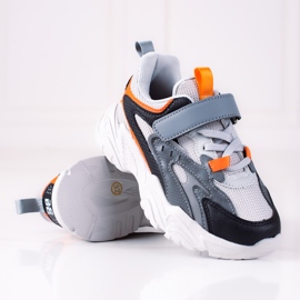 Sneakers da ragazzo Shelovet su una spessa piattaforma grigia grigio multicolore 1